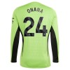 Maglia da Calcio Portiere a Maniche Lunghe Manchester United Onana 24 Casa 2023-24 per Uomo